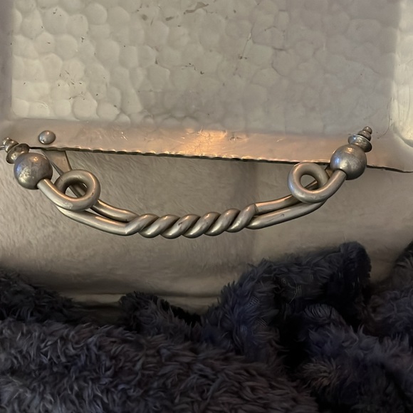 Vintage dining tray;stamp on bottom;good condition; needs a thorough polishing - Picture 2 of 11